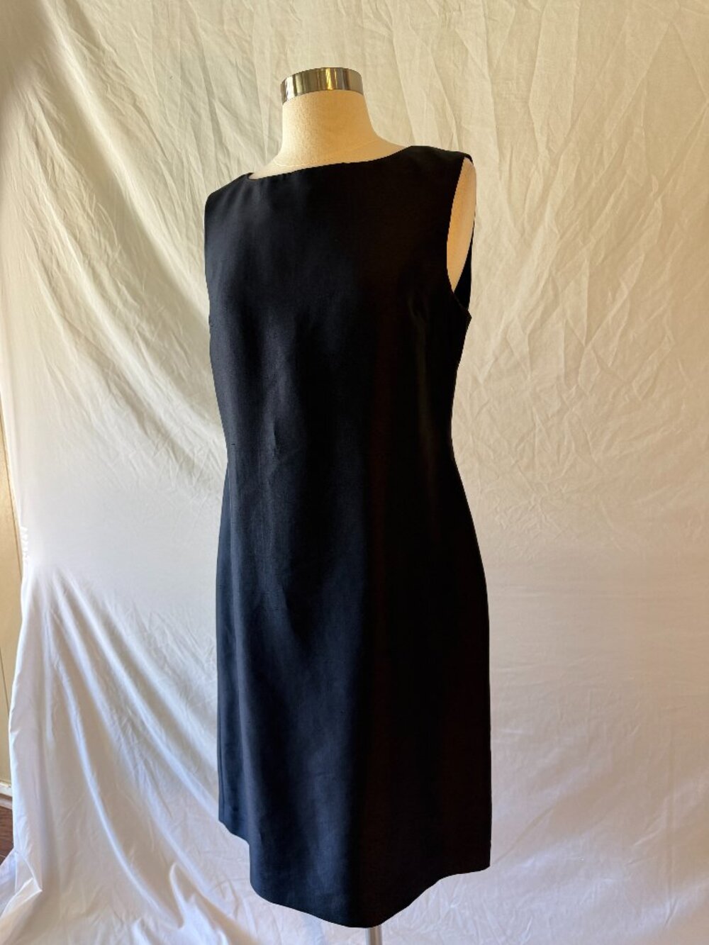 Black Pure Silk Slip Dress